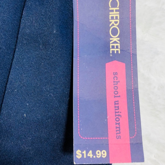 Cherokee Girl's Navy Blue Pleated School Uniform - Picture 2 of 7